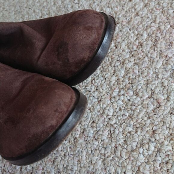 REED KRAKOFF suede brown side buckle ankle boots size 37 - Picture 6 of 12